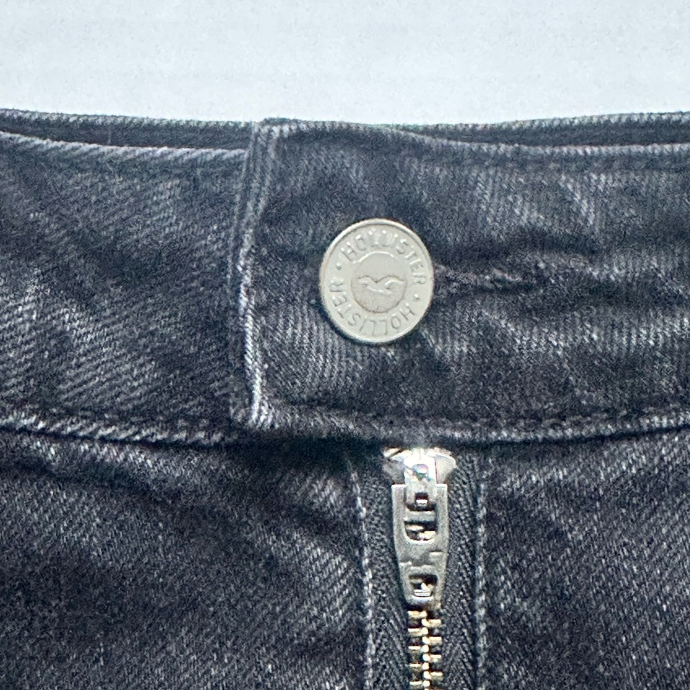 Hollister black womens denim skirt size 5/27 - Picture 3 of 6